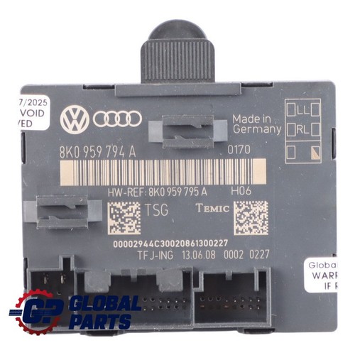 Audi A4 B8 Tür Modul Hinten Rechts Steuergerät Modul ECU 8K0959794A