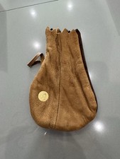 Vintage Hippie Suede Pouch Or Marble Holder Bag