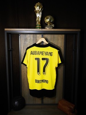 Maillot De Foot Domicile Borussia Dortmund 2014-2015 – AUBAMEYANG #17 – Homme