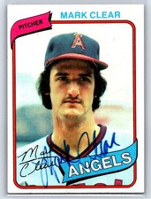 1980 Topps Mark Clear #638 Autograph / Signed in person California Angels