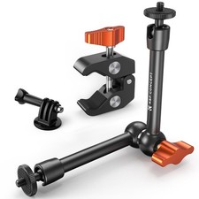 9.8" Arm Clamp Kit with 1/4"  3/8" Thread Screw 360  Ball Heads Articulating...