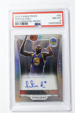 2012-13 Panini Prizm Silver Autographs /25 Festus Ezeli #93 PSA 8 NM-MT