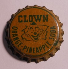 Vintage "Orange Pineapple" ..cork..unused..Soda Bottle Cap