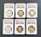 Kennedy Silver Half Dollars NGC PF69 Ultra Cameo (6 Coins)