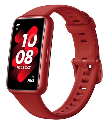 Huawei Band 7 (Leia-B19), Smartwatch Fitnesstracker Flamed Red ''wie neu''