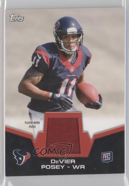 2012 Topps Rookie Patch DeVier Posey #RP-DP Patch RC 2d7