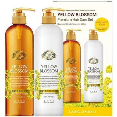 Daeng Gi Meo Ri -Yellow Blossom Premium Hair Care Shampoo & Treatment Set 1000ml