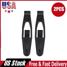 2PCS Black Hood Latch Base Fits Peterbilt 357 367 377 378 379 388 389 L56-0001