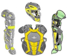 All Star System7 Axis Pro Camo Baseball Catcher's Gear Set - Ages 12-16, New