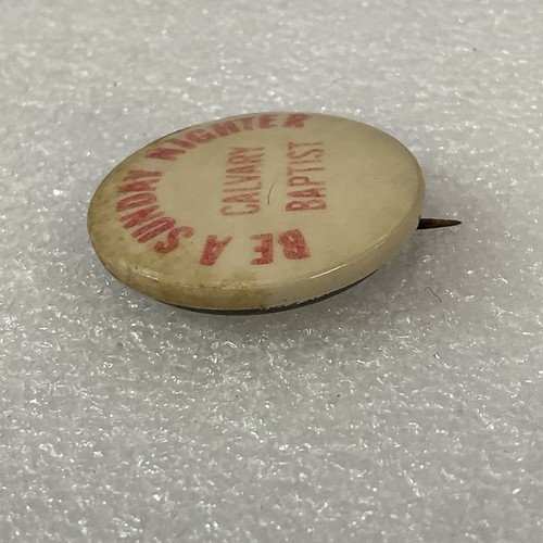 Be A Sunday Nighter Calvary Babysit Vintage 1.25” Button Pinback - Picture 3 of 7