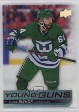 2018-19 Upper Deck Young Guns Clear Cut Clark Bishop #494 0f7x