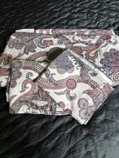 Lauren Ralph Lauren Carter Paisley King Duvet Cover Set 3 Piece Navy Coral