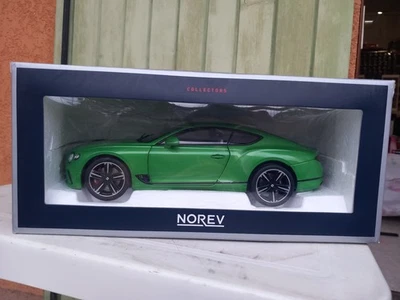 NOREV 1/18 BENTLEY CONTINENTAL GT 2018 APPLE GREEN - BOX DAMAGED - Photo 1/4