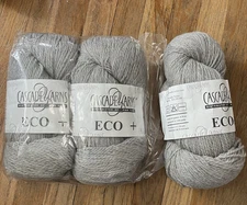 Cascade Yarns Eco + 100% Peruvian Highland Wool Color 8401 3 Hanks Same Lot!