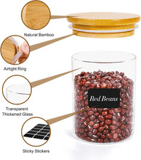 Set 4 Barattoli Vetro Ermetici 500ml - Per Dispensa, Sale, Zucchero, Caffè Con Coperchio - Foto 8