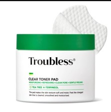 Troubless Clear Toner Pad for Face Gentle Peeling Facial Soothing Toner