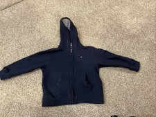 Tommy Hilfiger Boys Youth Size 5 Fleece/sweatshirt Jacket Navy. Excellent Cond