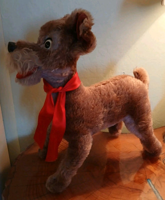 Vintage Schuco Bigo Bello Tramp Plush Disney Dog Mohair German