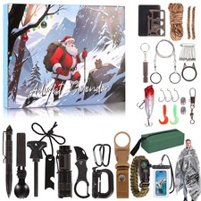 Advent Calendar 2025 for Men, Adult Survival Kit 24 Days Christmas Countdown ...