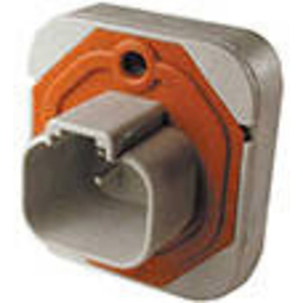 Cosse cylindrique mâle TE Connectivity DT15-4P connecteur droit isolant gris