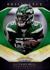 LE VEON BELL 2020 PANINI PRIZM BRILLIANCE PRIZMS GREEN JETS QZ