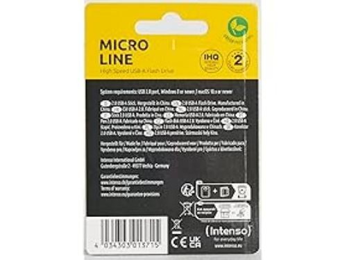 Intenso 3500470 Micro Line 16 GB USB-Stick USB 2 schwarz, 16GB - USB 2 - 第 9/10 張圖片