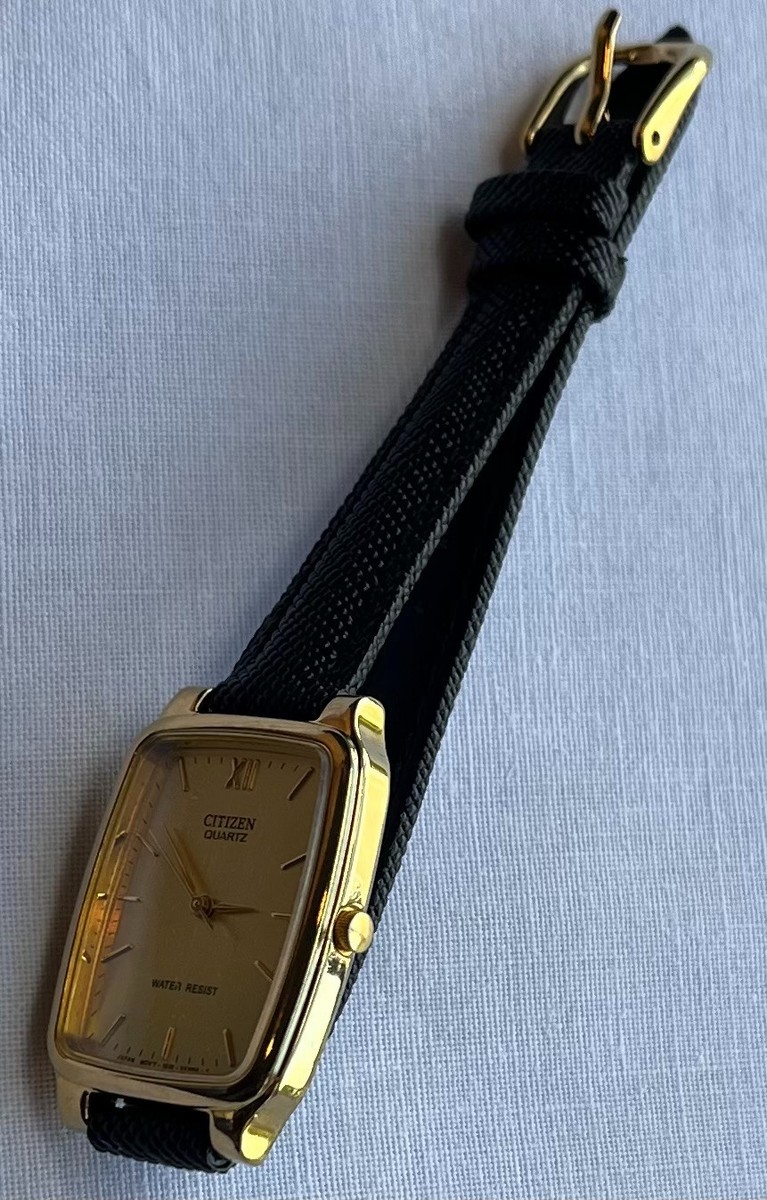 CITIZEN Gold Tone 9633-s104993 Unisex Japan Movement-Battery for