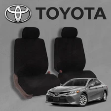 For All Toyota Car Seat Covers Universal Fit 5 Seat Design Black