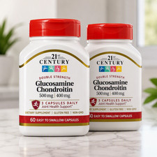 2 X 21st Century Glucosamine Chondroitin Double 60 Count (Total 120)