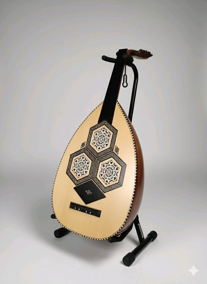 Oud sirio profesional en venta - Hecho a mano por el maestro Luthier Alaa Khalifa Foto 2 de 4