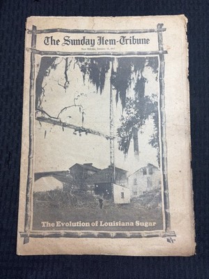 1937 Jan 31 SUNDAY ITEM TRIBUNE New Orleans Newspaper VG 4.0 Louisiana Sugar