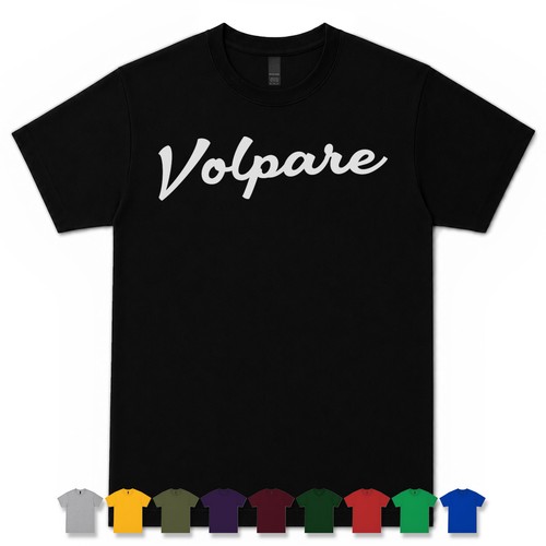Malo, VOLPARE RETRO SCRIPT T-SHIRT malo italy