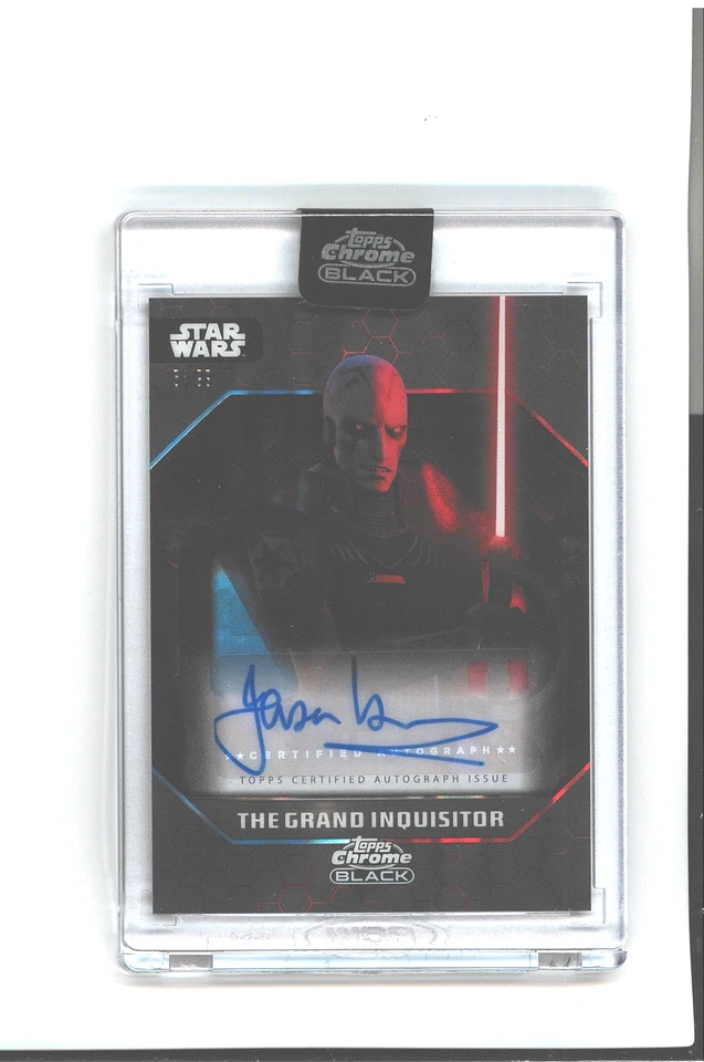 HARRY POTTER STAR TREK Jason Isaacs Auto #/99 Topps Star Wars Chrome Autograph - Image 3 of 3