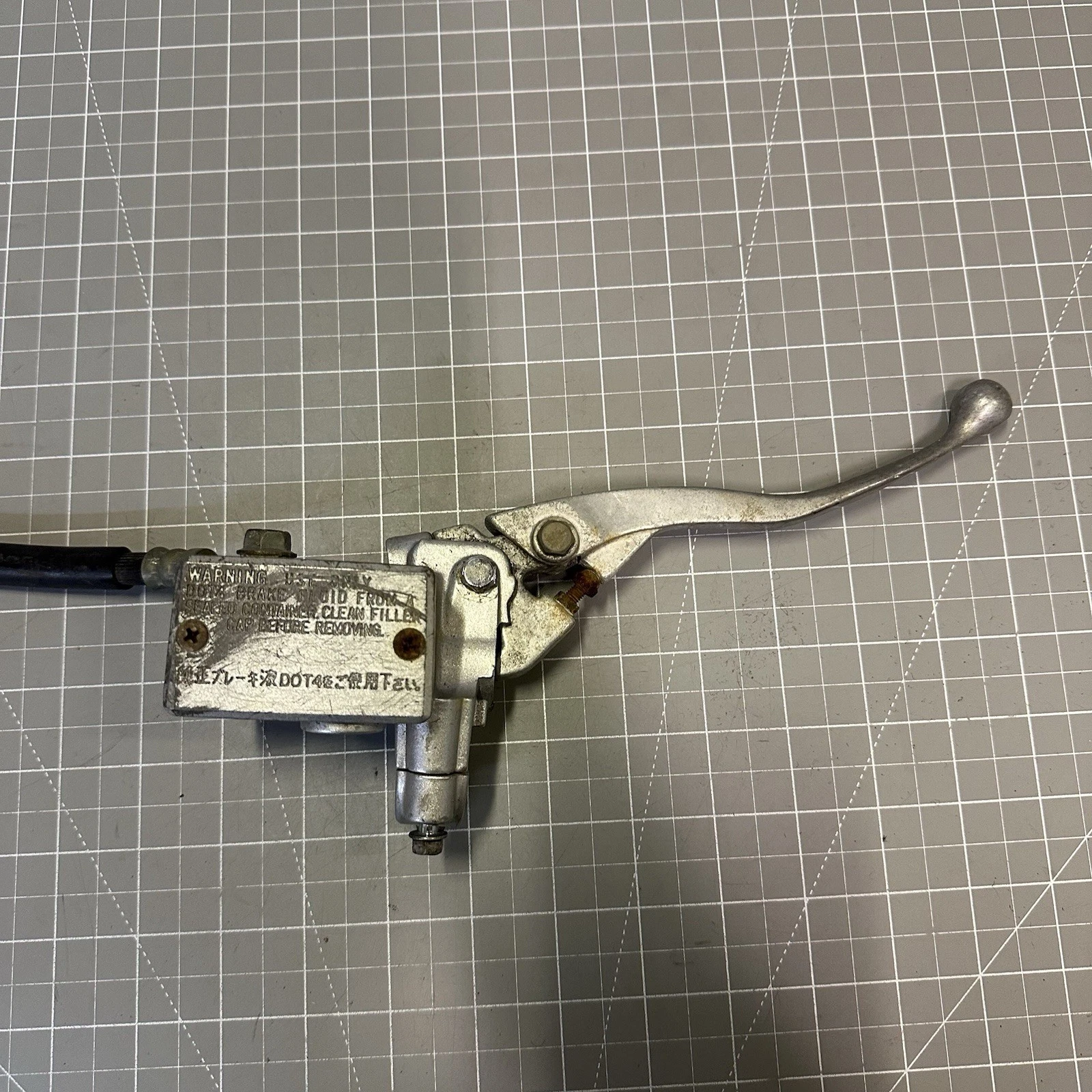 04-09 Yamaha YFZ450 Front Brake Master Cylinder Lever Line Nissin 5TG-2580A B7