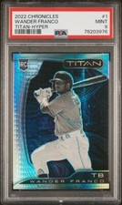 2022 Chronicles Titan #1 Wander Franco RC /299 PSA 9 Hyper Prizm Rays Rookie