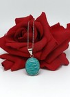 Sterling Silver Amazonite 8.42g 18" Necklace Cat Rescue