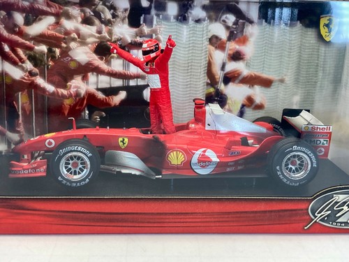1:18 Hot Wheels Ferrari F2004 Michael Schumacher World Champion B6219 Never Open - Picture 10 of 14