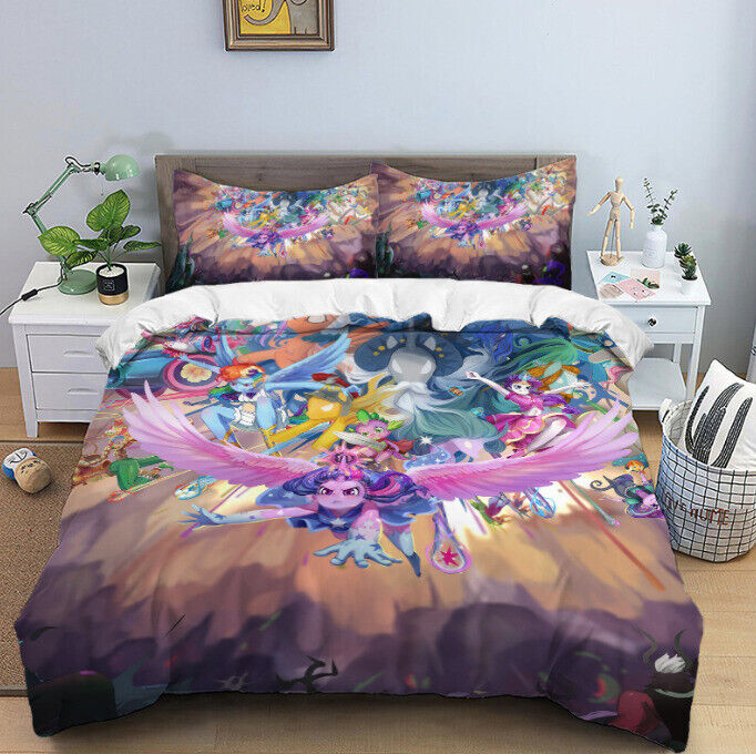 My Little Pony Bedding Set Quilt Duvet Cover Pillowcase Single Double