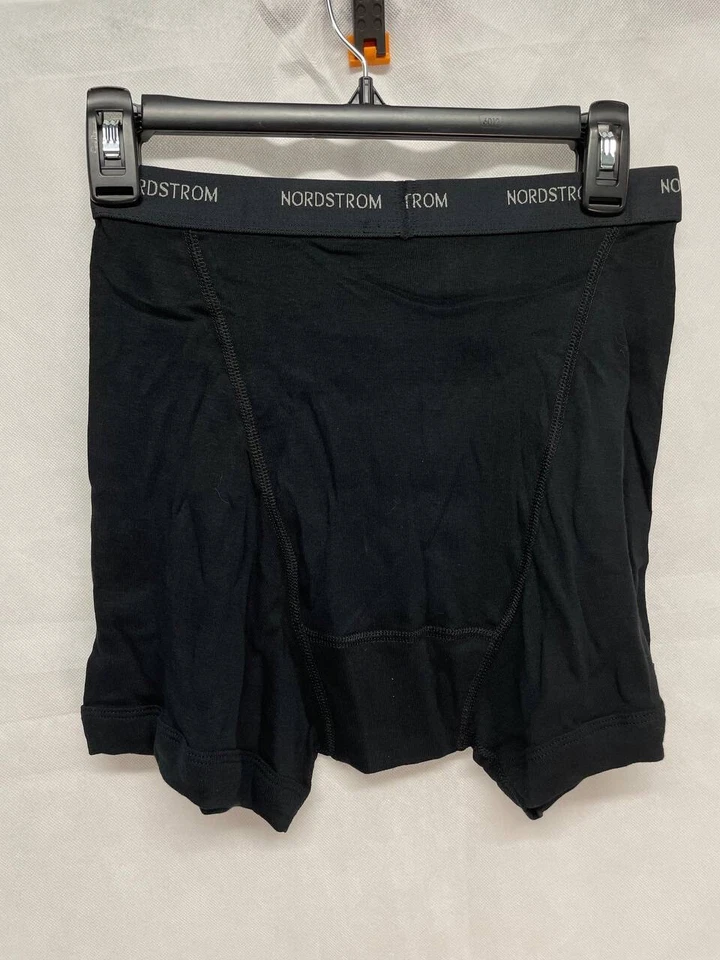 Calzoncillo boxer Nordstrom Trim Fit algodón elástico para hombre negro S Foto 2 de 4