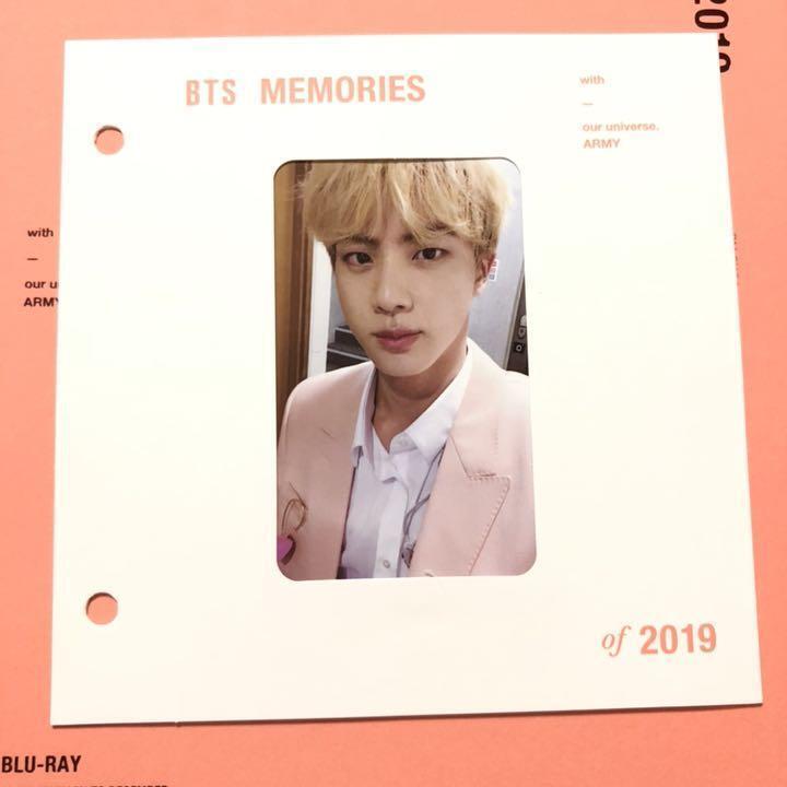 BTS MEMORIES 2019 Blu-Ray JIN Trading Card Official from JAPAN