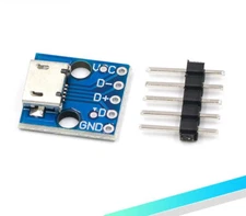 5Pcs Micro USB Board Power Adapter 5V Breakout Switch Interface