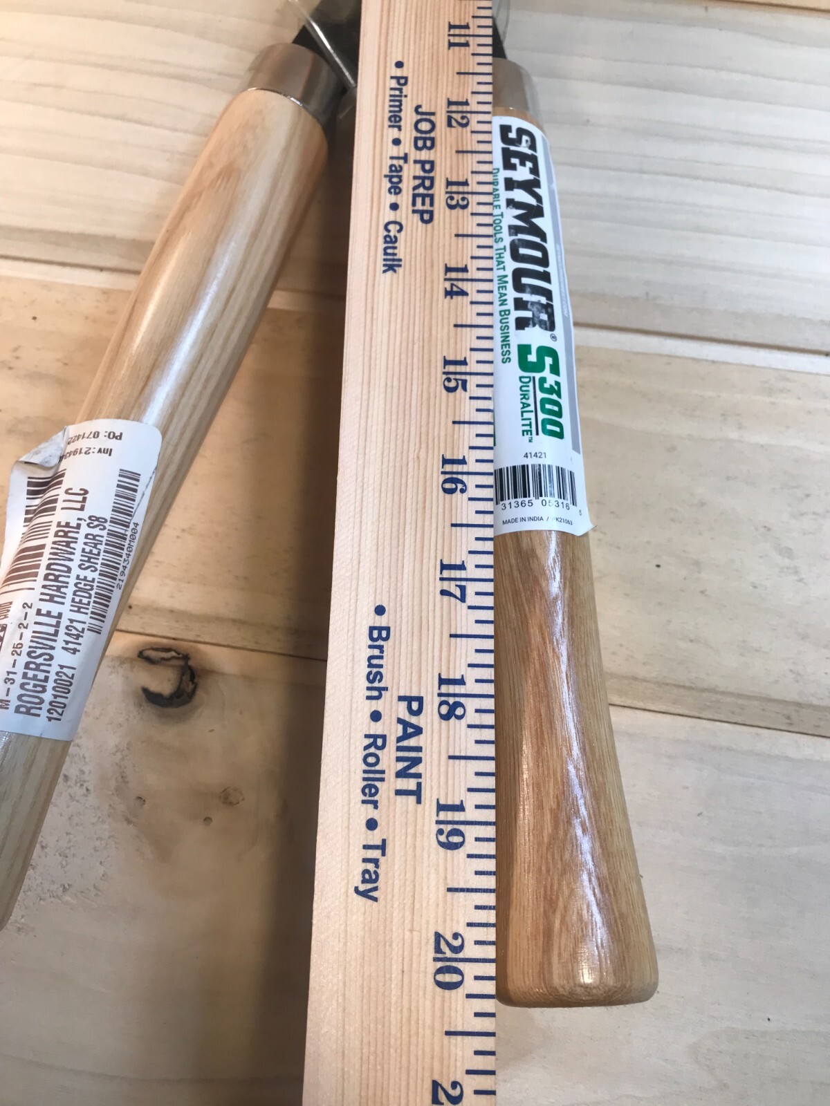 Seymour S300 Duralite Wood Handle Hedge Shears 20" 41421