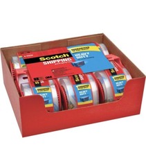 Scotch Brand 142-6 1.88x800in. Clear Packaging Tape Rolls - 6 Pieces