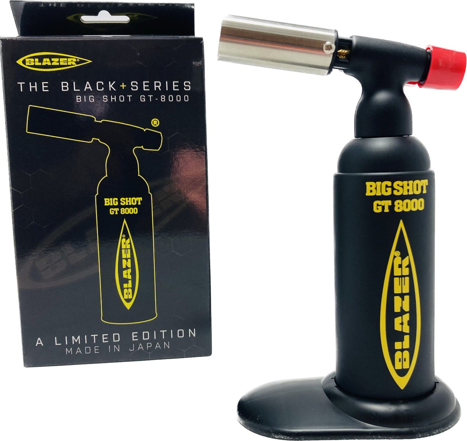 Blazer Big Shot Torch Lighter GT-8000 Limited Edition-Yellow Logo-image