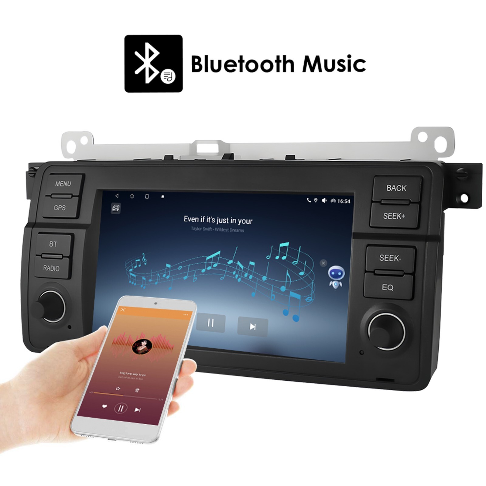 Android 13 Carplay Wifi FM Car Stereo Radio For BMW E46 318i 325i 330i 1998-2005