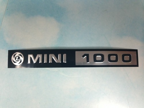 AUSTIN-MORRIS-ROVER MINI COOPER EXTERIOR FOIL BADGE MINI 1000 - Picture 2 of 3