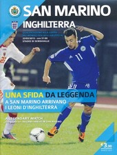 SAN MARINO v England (World Cup Qualifier in Serravalle) 2013 Official programme