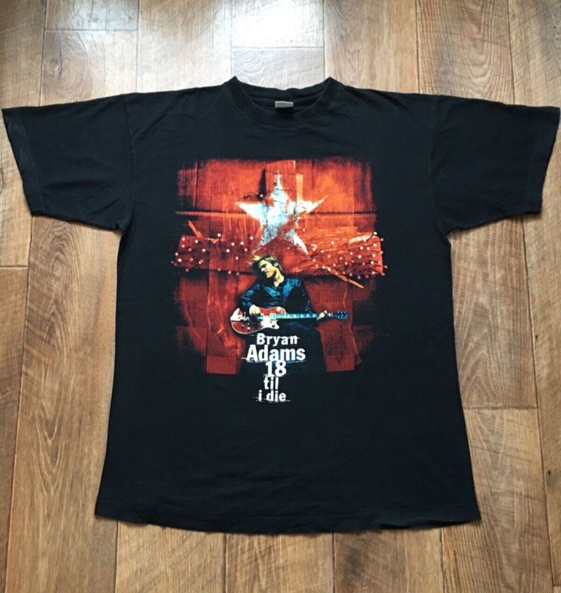Vintage Brian Adams 18 Til I Die Tour 1996 T Shirt 90's Double