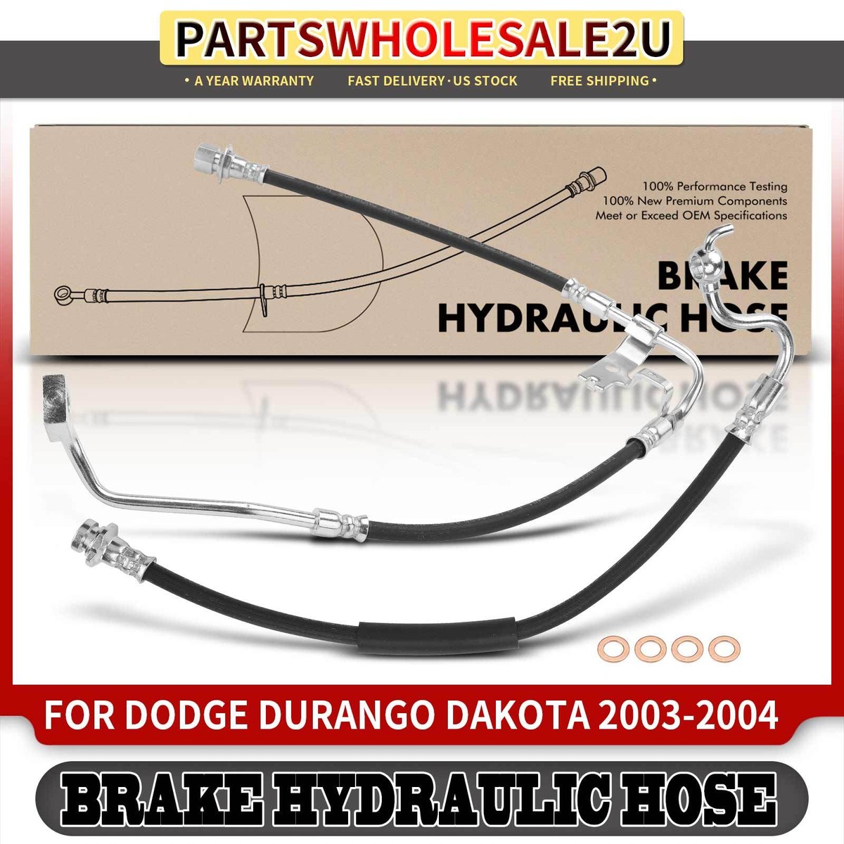 Raybestos ® BH38893 - Element3 Front Driver Side Brake Hydraulic Hose