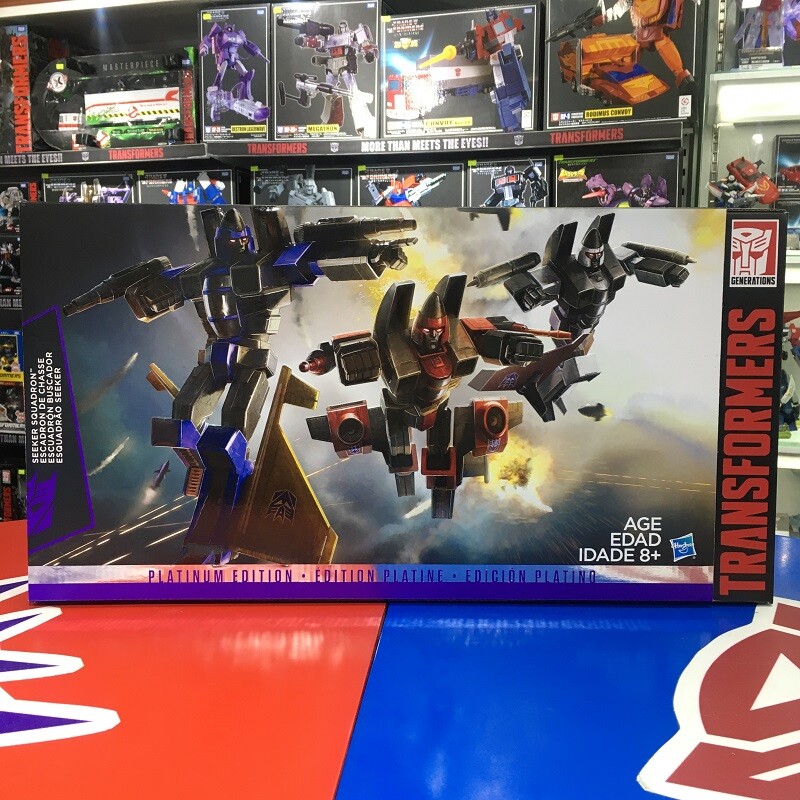 Transformers G1 Platinum Edition SEEKER SQUADRON Digre Thrust Ramjet Gift  Toys - Main Image